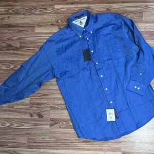 Tommy Hilfiger Men's Royal Blue Button-Down Shirt
